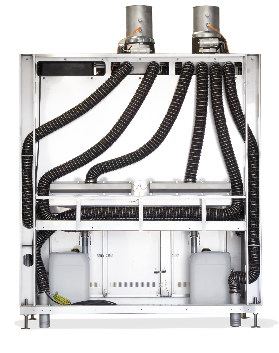 CleanLine Montagerückwand mit Anschlüssen, freien Zugängen zur Gebäudeintegration und Anschlüssen für Luft und Medien | Professionelle Reinigung und individuelle Reinigungslösungen CleanLine Montagerückwand mit Anschlüssen, freien Zugängen zur Gebäudeintegration und Anschlüssen für Luft und Medien | Professionelle Reinigung und individuelle Reinigungslösungen